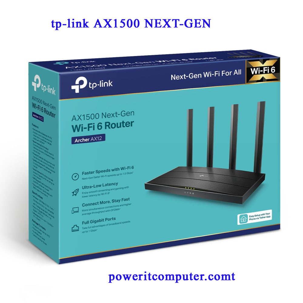 Tp-Link Archer AX15 AX1500 1500mbps Dual Band Gigabit Wifi 6 Router