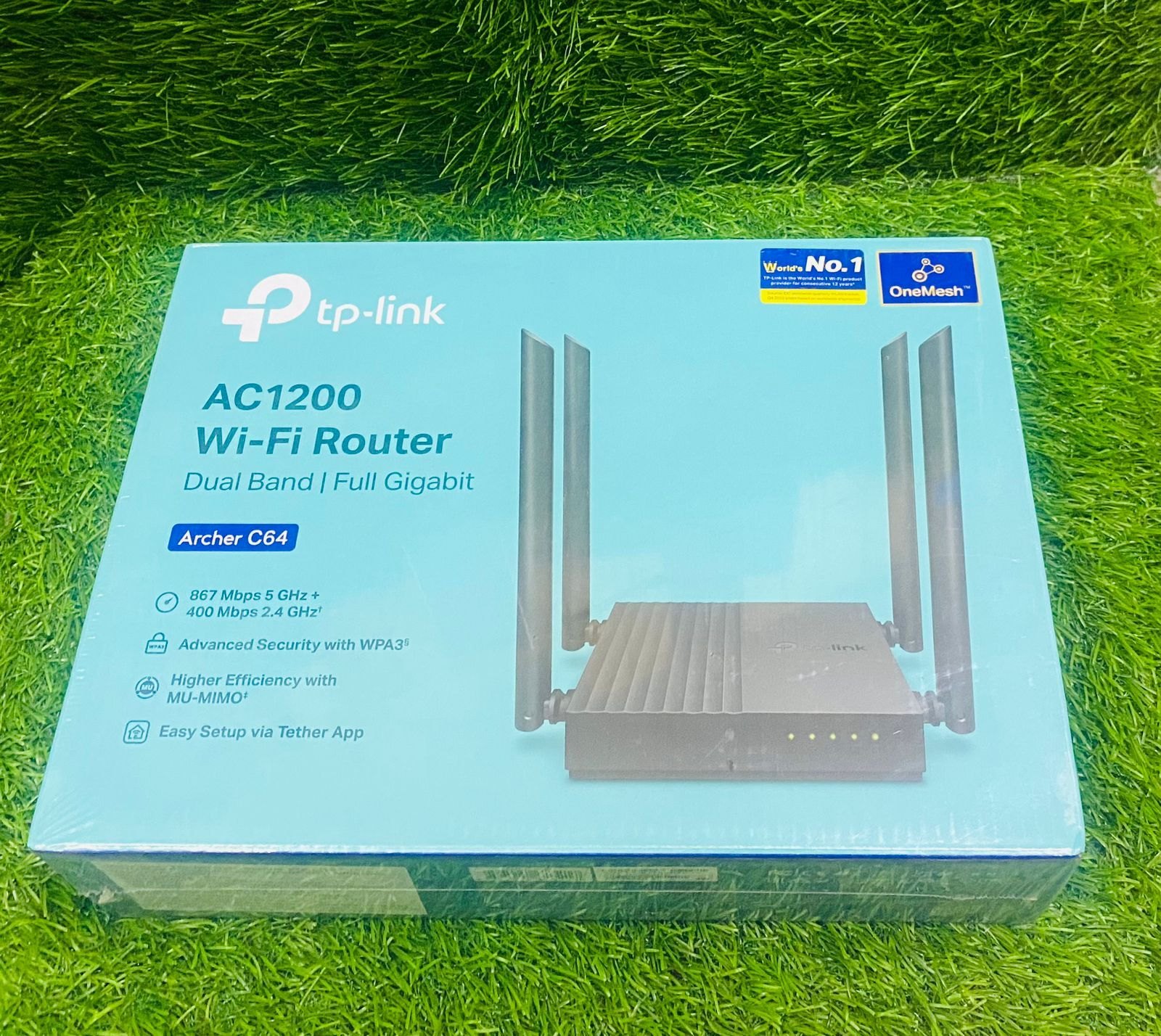 TP-Link Archer C64 AC1200 1200mbps Dual-Band Wireless MU-MIMO Gigabit WiFi Router